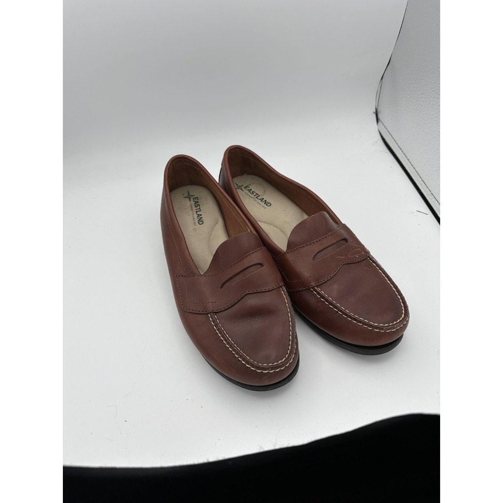 Eastland Shoes Mens 10 Brown Leather Classic II Loafers Slip On Casual Comfort